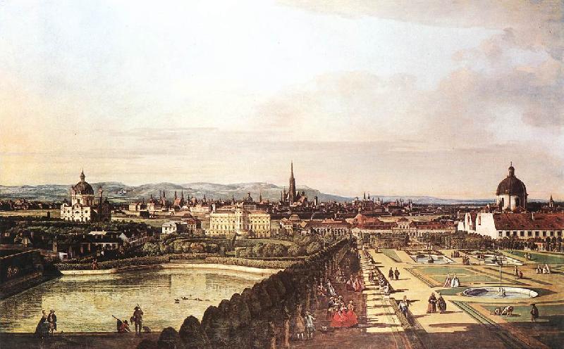 BELLOTTO, Bernardo View of Vienna from the Belvedere hjhk France oil painting art